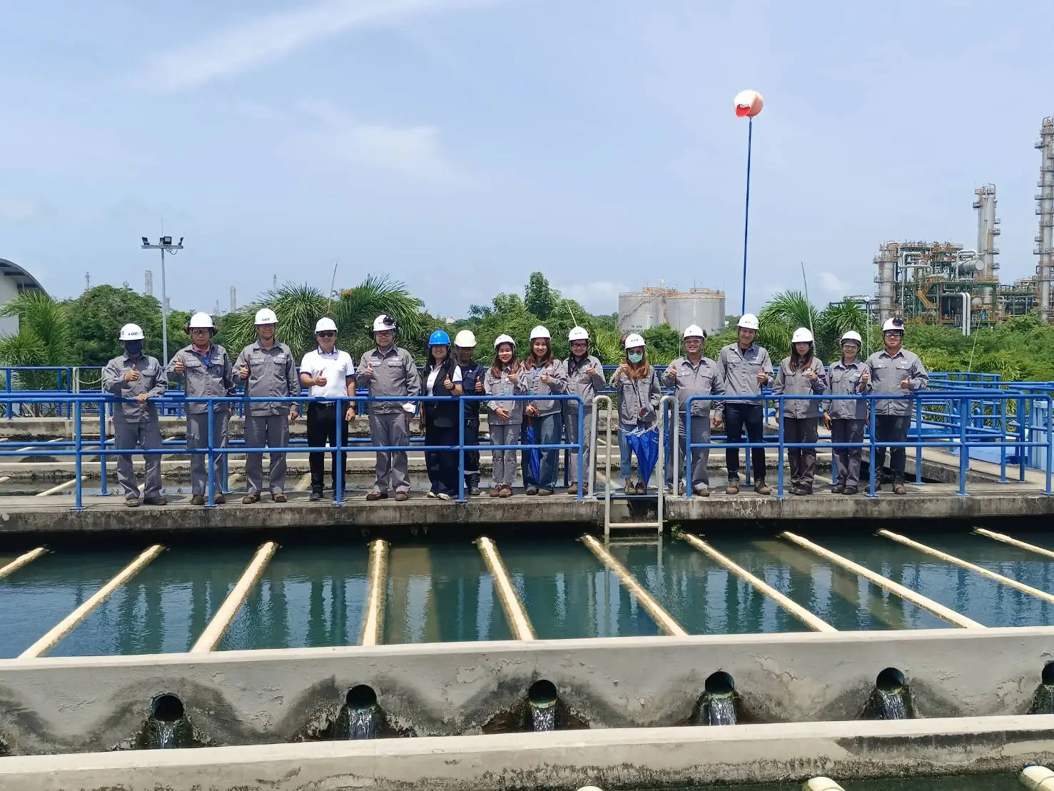 “GUSCO PTE welcomes visitors to the PTE Industrial Water Supply Plant.”